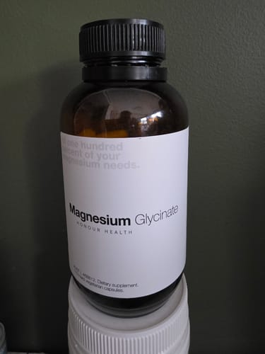 Customer photo review of Magnesium Glycinate (Pure & Unbuffered) - 110 Capsules