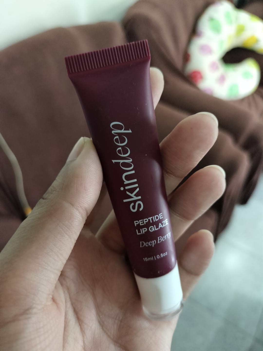 Customer photo review of Lip Glaze+Velvet Flush Duo