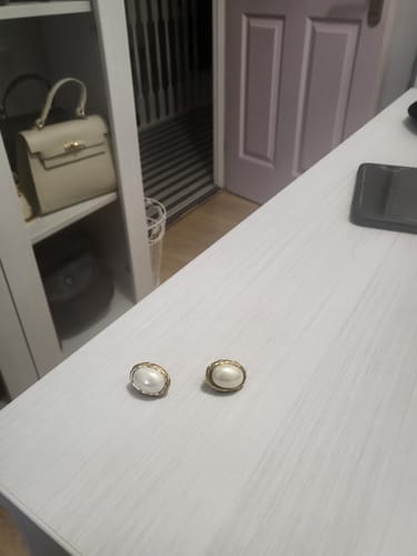 Customer photo review of Anabelle Statement Earrings