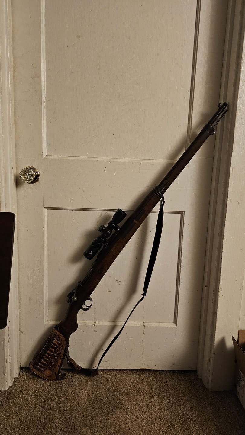 Customer photo review of Scout Mount for Mauser Yugo M48, K.Kale, Spanish M43, VZ.24, Argentine M1909, Brazilian 1908 & 1908/34