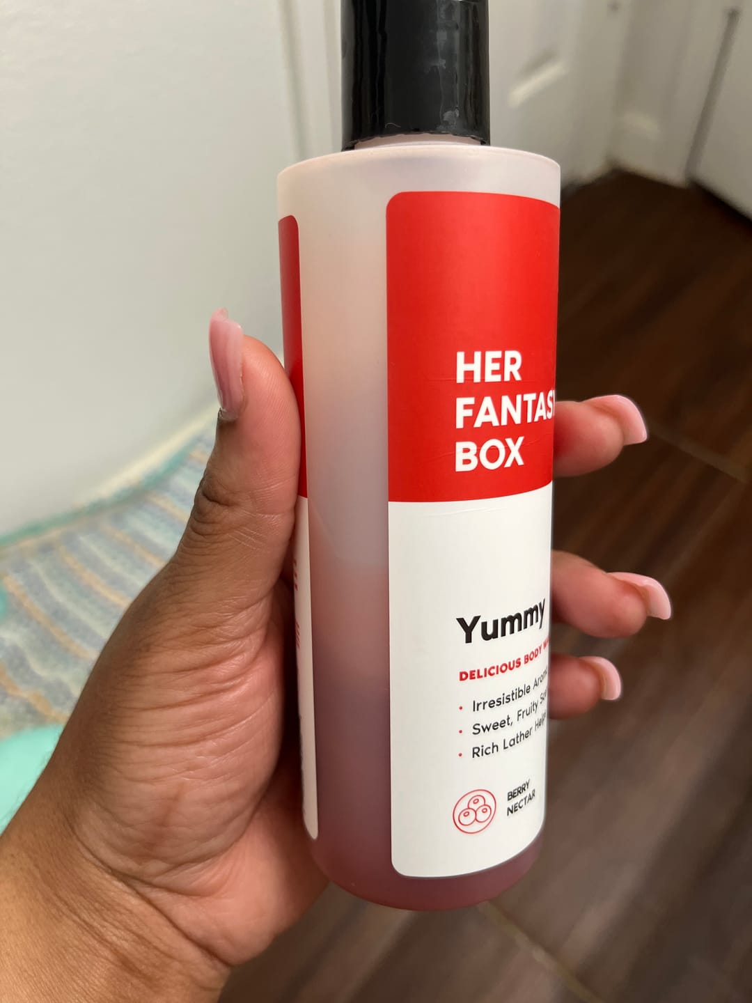 Customer photo review of Yummy Organic Body Wash - Hydrating & Juicy Daily Use
