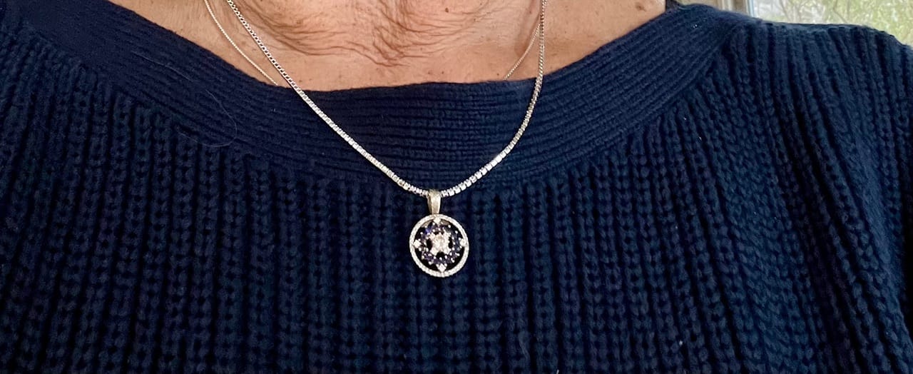 Customer photo review of Moissanite Micro Tennis Chain - 925 Silver - D Colour - VVS1