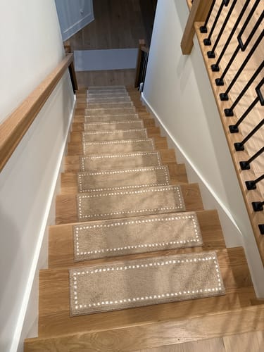 Customer photo review of CloudSoft Non-Slip Stair Treads - Beige