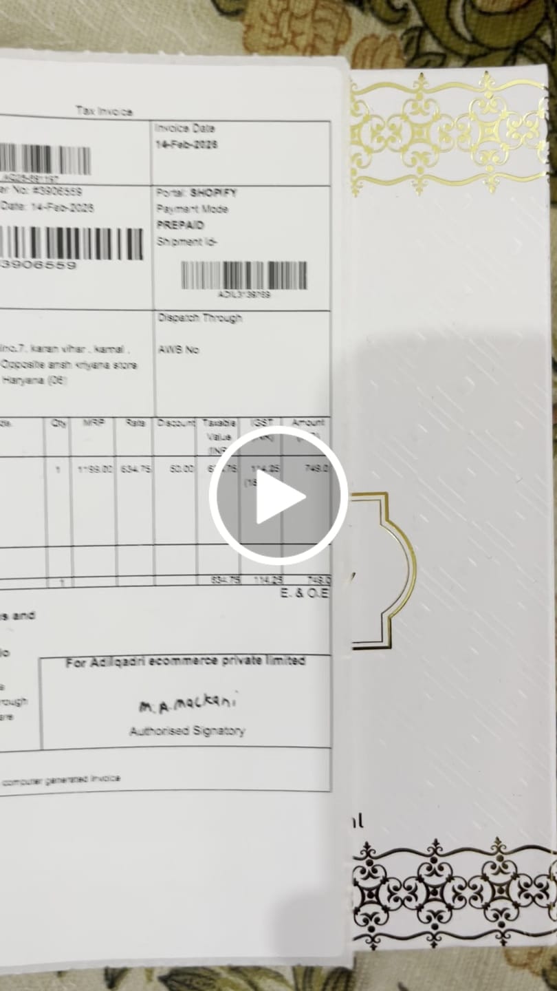 Customer video review of Shanaya Gold Gourmand Perfume Spray 50 ML