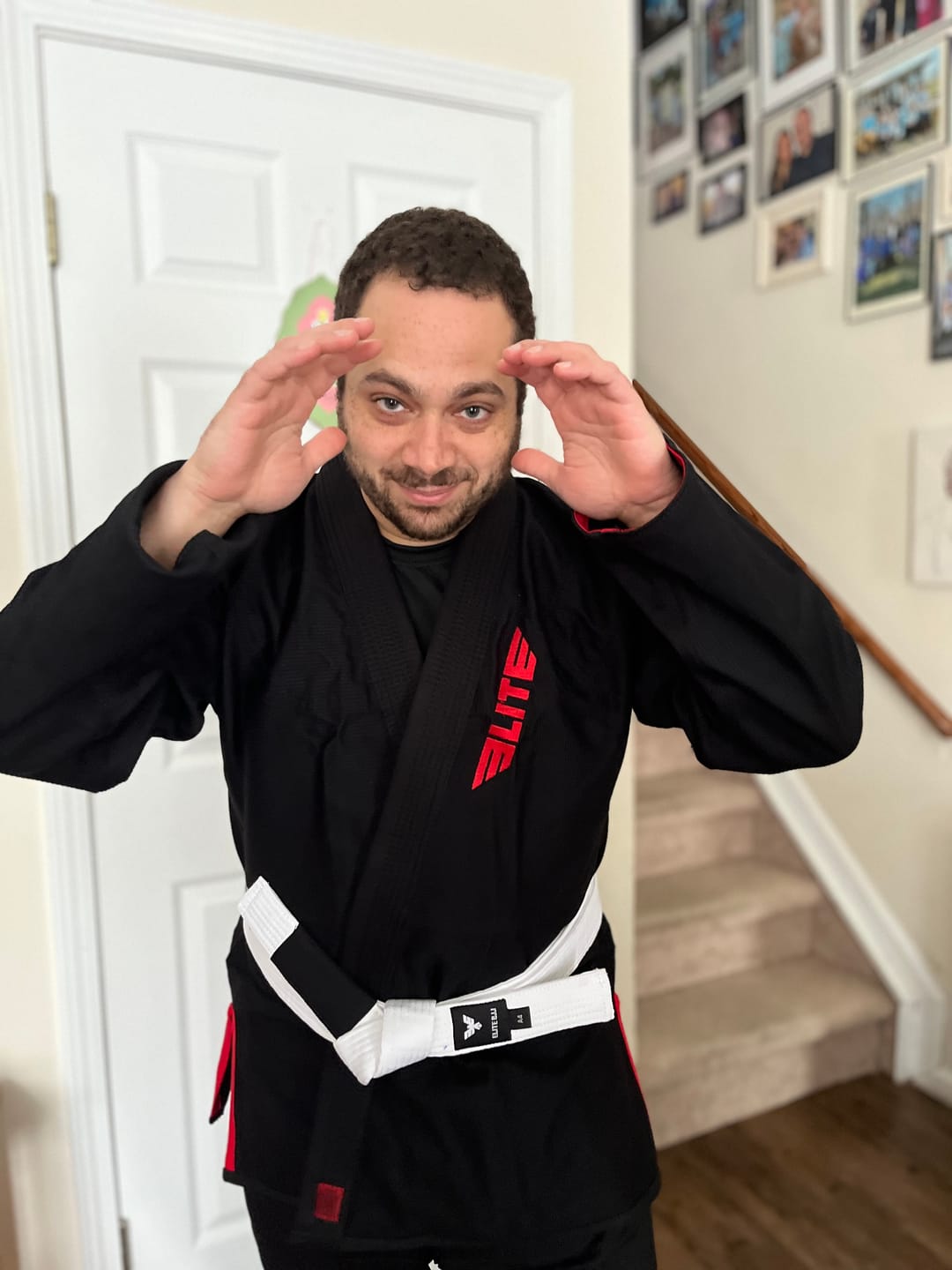 Customer photo review of Core Black Brazilian Jiu Jitsu Mens BJJ Gi
