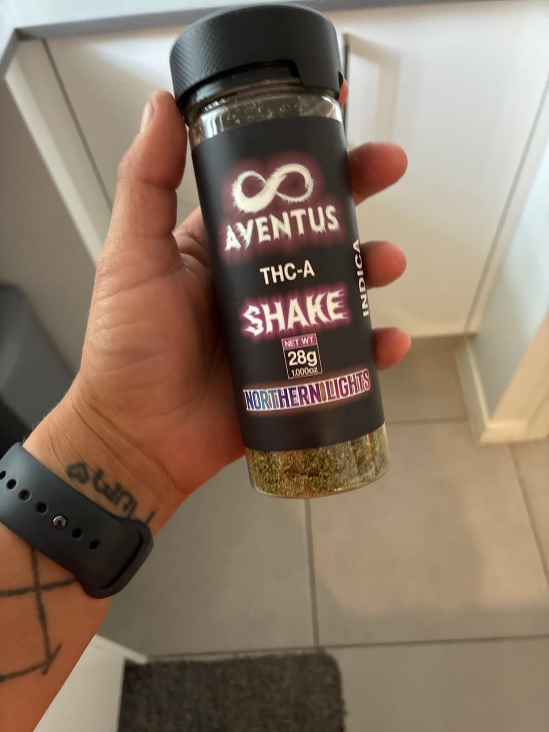 Customer photo review of Aventus THC-A Shake – Nothern Lights (28g) - Indica  1 ounce