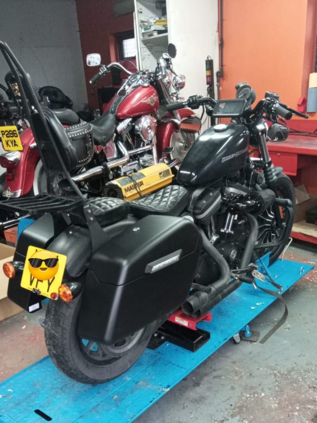Customer photo review of Viking License Plate and Turn Signal Relocation Kit For Harley Sportster (Side Mount Licence Plate)