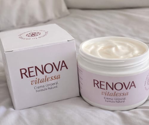 Reseña con foto de un cliente sobre RENOVA - Crema Nutritiva 100% Natural