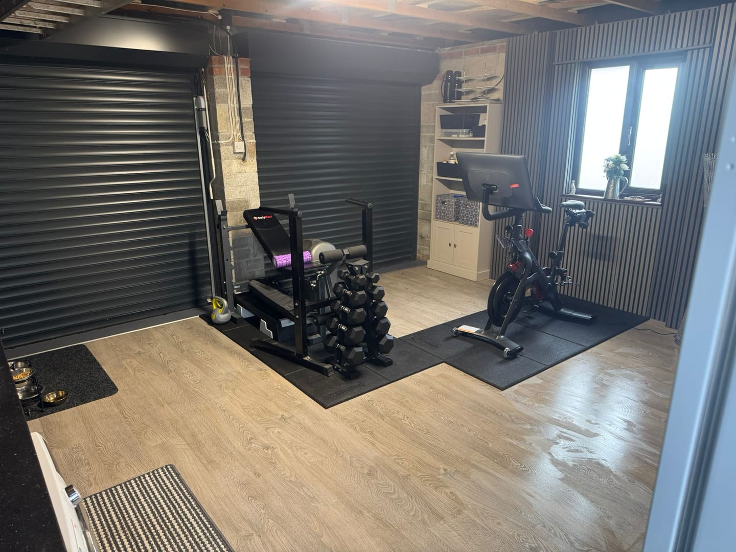 Customer photo review of Premium Acoustic Wall Panels - Dark Grey