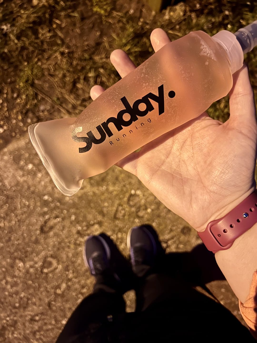 Customer photo review of Sunday Running Flask (300ml)