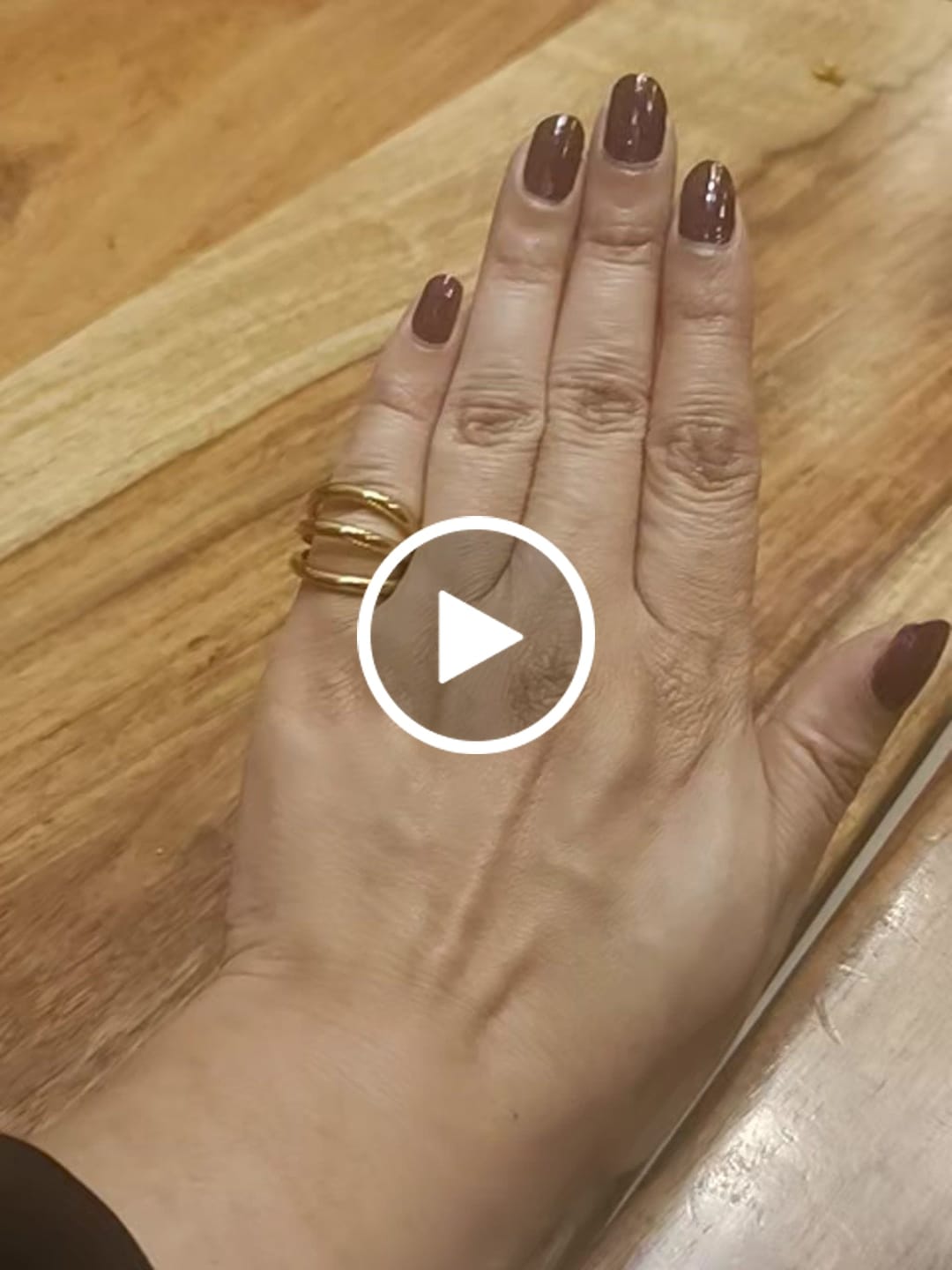 Customer video review of Twist Cross Cage Ring