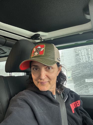 Customer photo review of OVERLORD X Gremlins: Stripe Trucker Cap