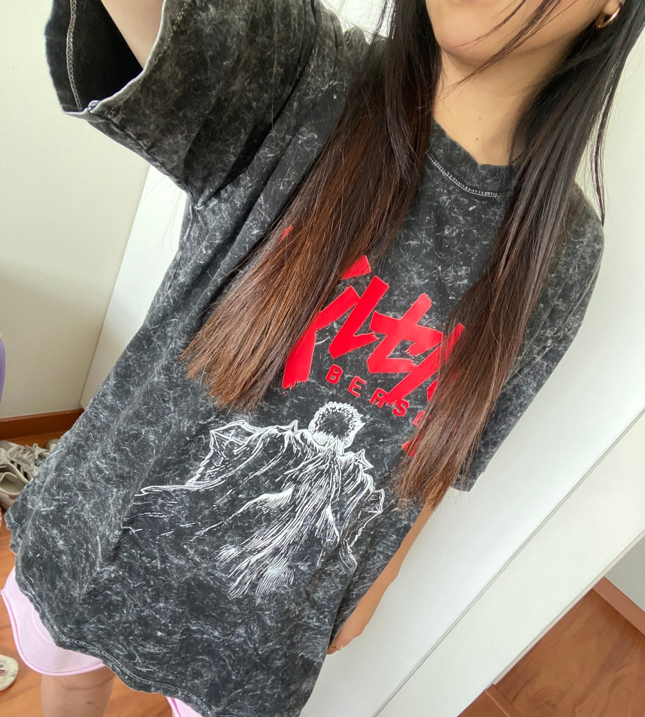 Customer photo review of Guts Acid Wash T-Shirt