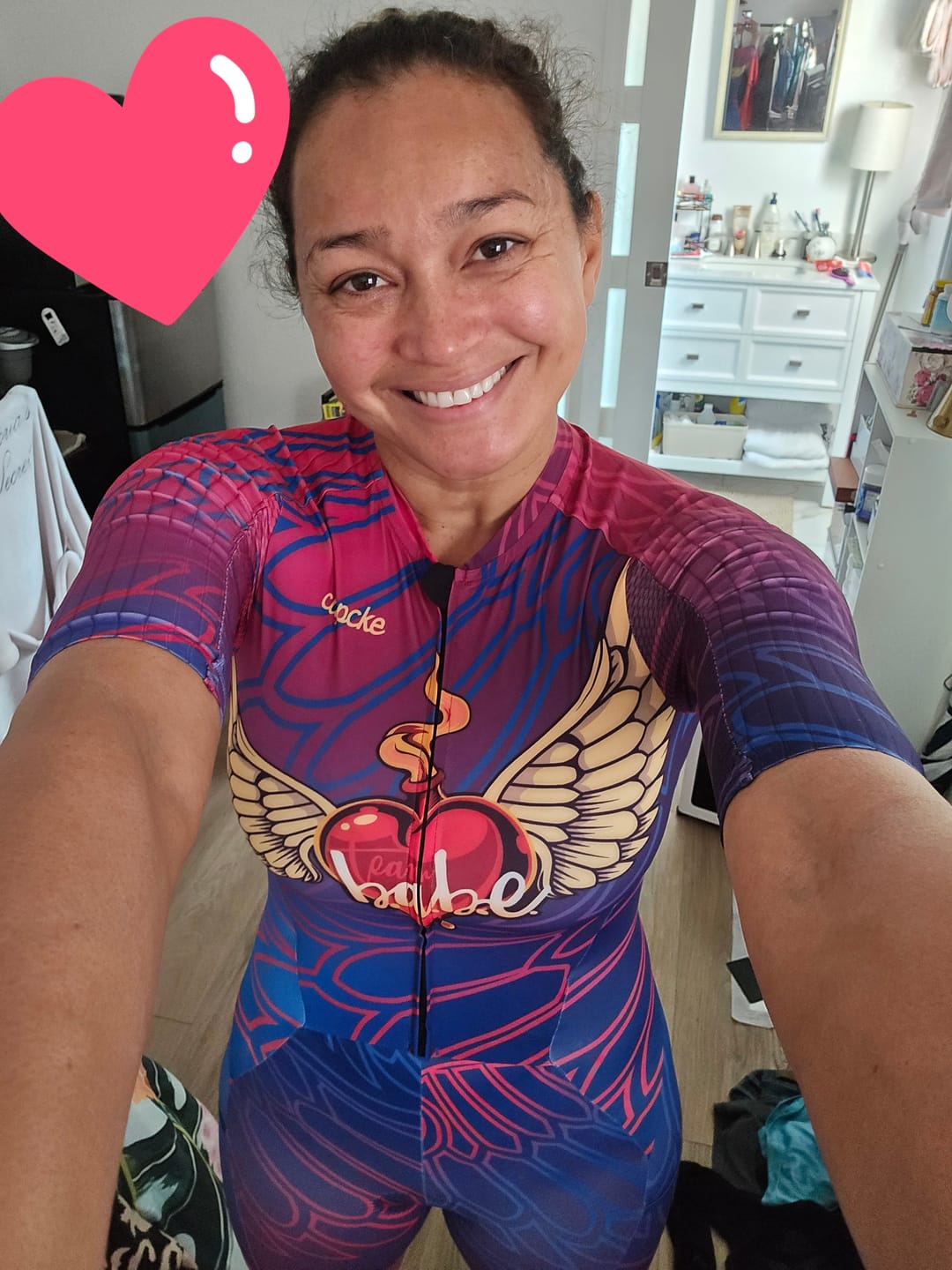 Customer photo review of Womens Team BABE Elements Pockets Tri Suit