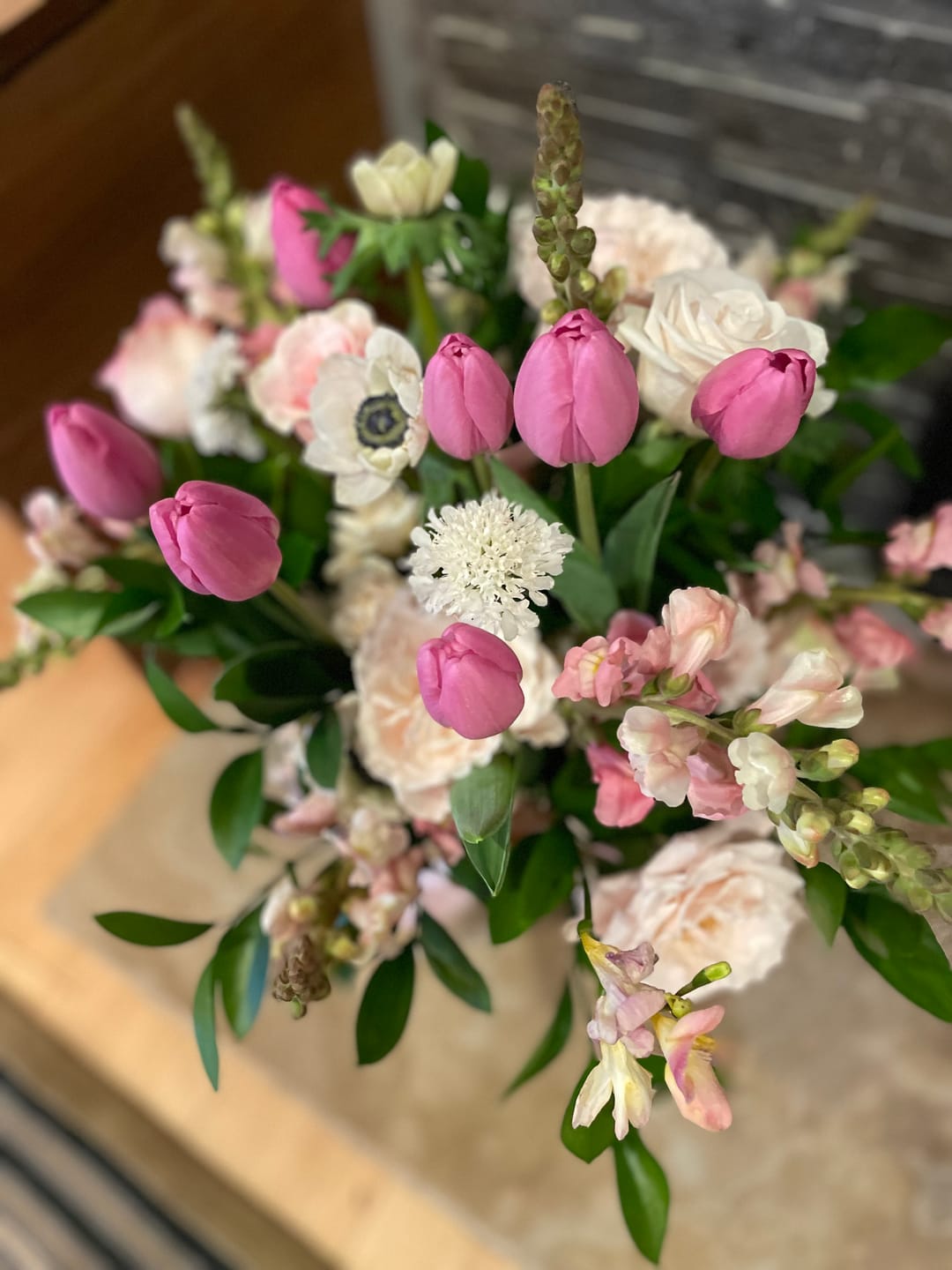 Customer photo review of White and Black Anemone