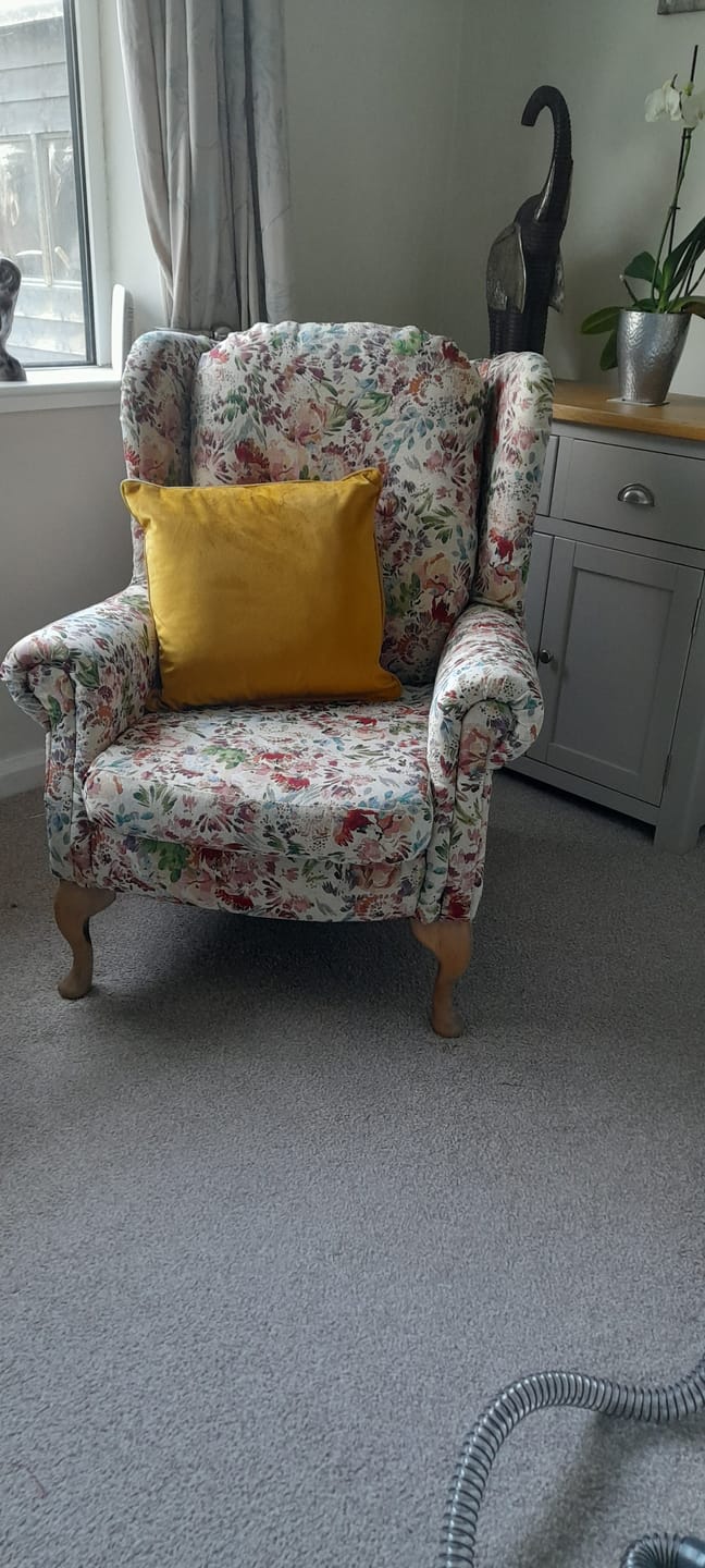 Customer photo review of Painted Meadow Tapestry Fabric