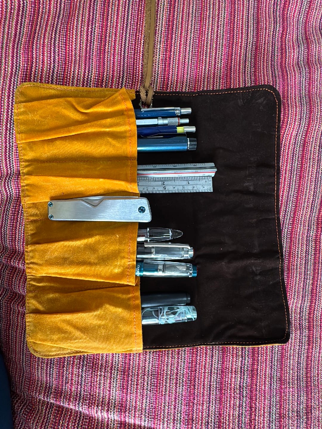 Customer photo review of Barrie Roll Organizer Pouch