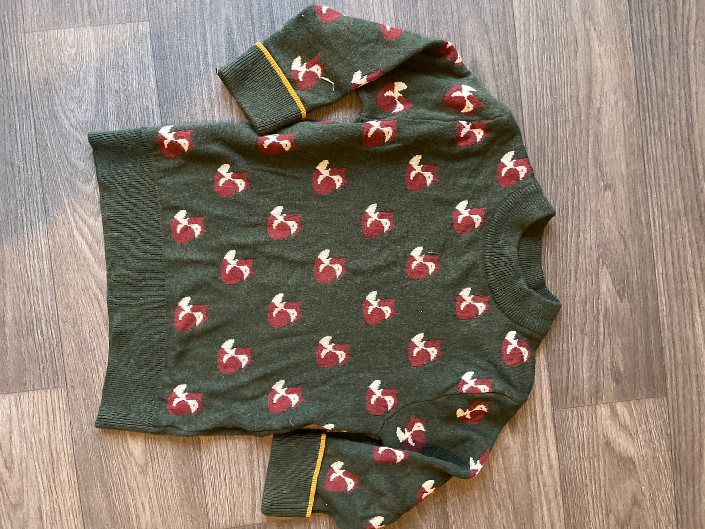 Customer photo review of From One To Another Fox Knitted Jumper