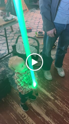 Customer video review of Mini Saber Keychain
