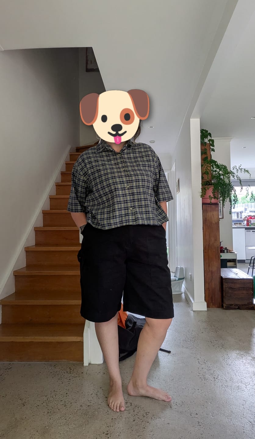 Customer photo review of Long Shorts