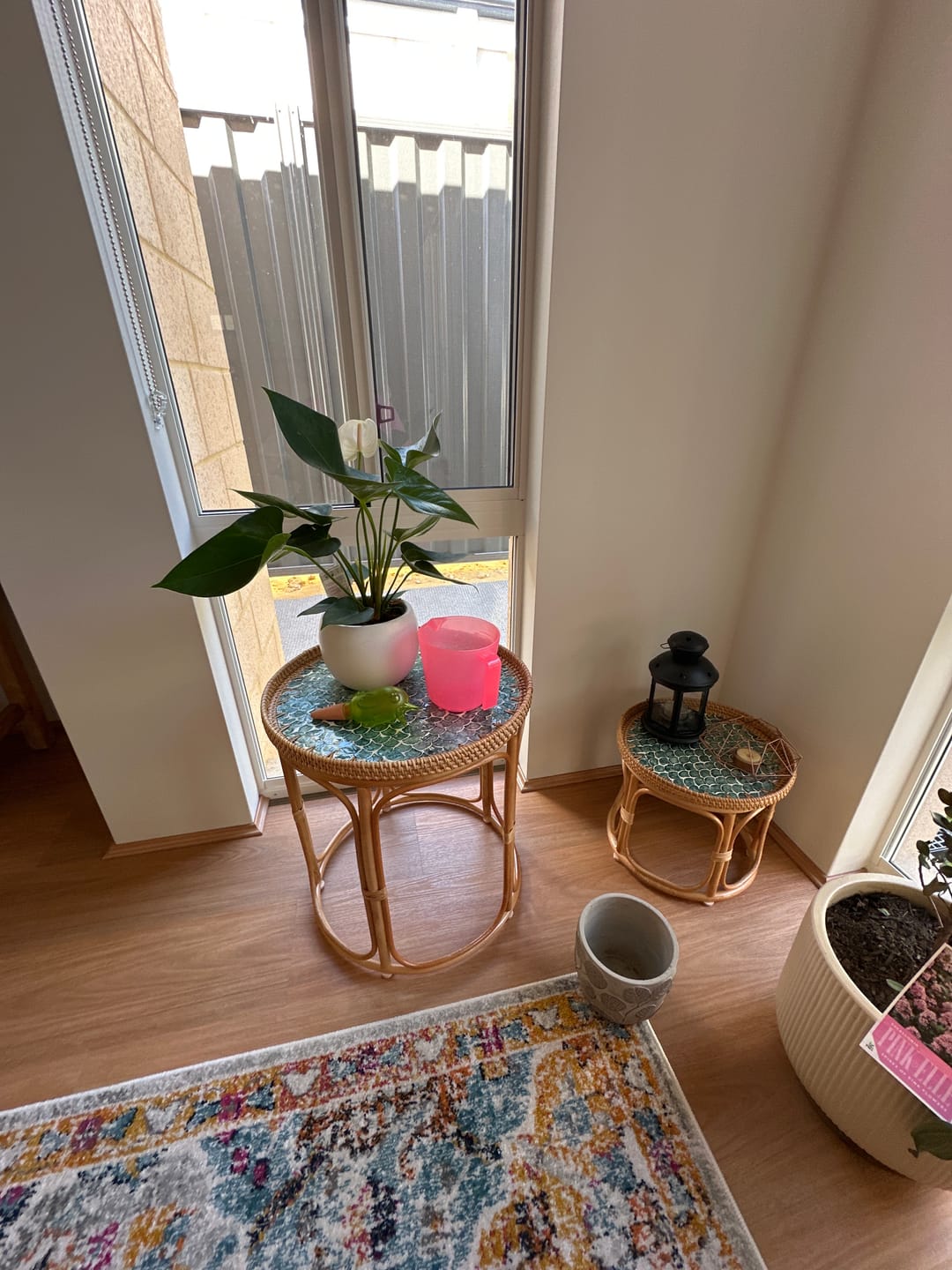 Customer photo review of Sirena Rattan Table Set