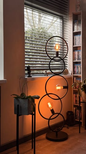 Customer photo review of Vloerlamp Darby - Antraciet - Metaal - 140 cm