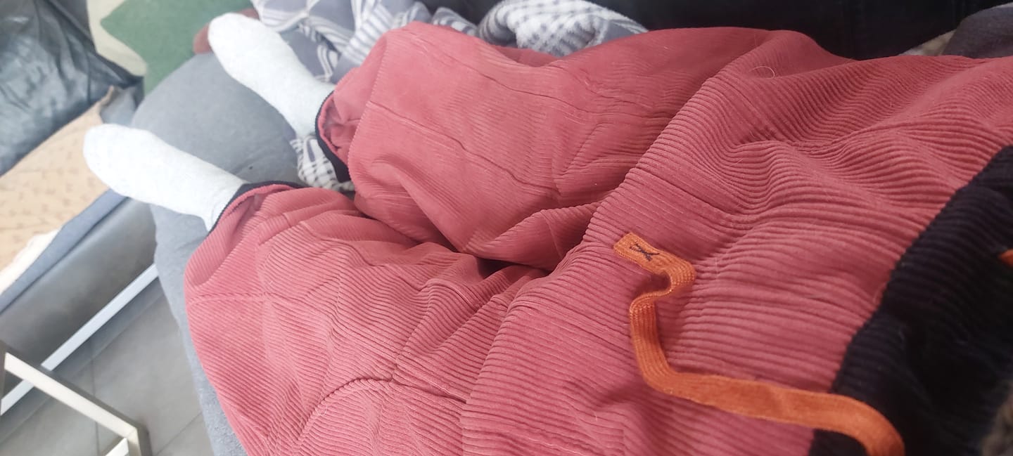 Customer photo review of Buddha Stones Damen-Haremshose aus Cord-Baumwolle mit Thermo-Fleece-Futter und Taschen in Farbkontrast