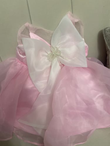 Customer photo review of Girl Formal Dresses Baby Girl Summer Big Bow Cake Fluffy Ball Gowns Princess Dresses