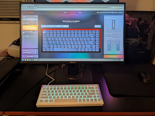 Customer photo review of DrunkDeer G75 - Wired Actuation Distance Adjustable HE Magnetic Switch Keyboard
