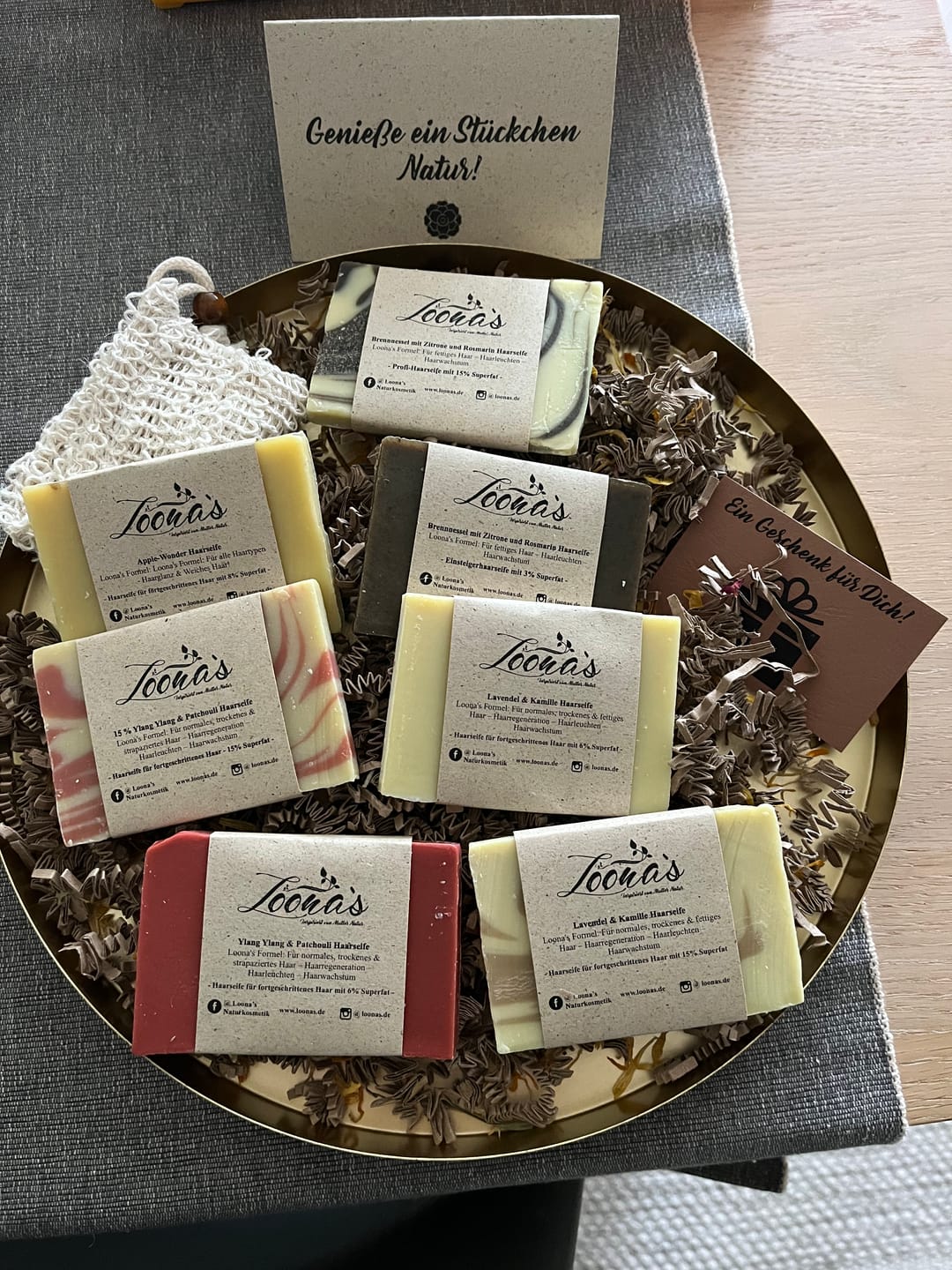 Customer photo review of 15% Lavendel mit Kamille & Kaffee Haarseife (Haarwachstum & Tiefenpflege)