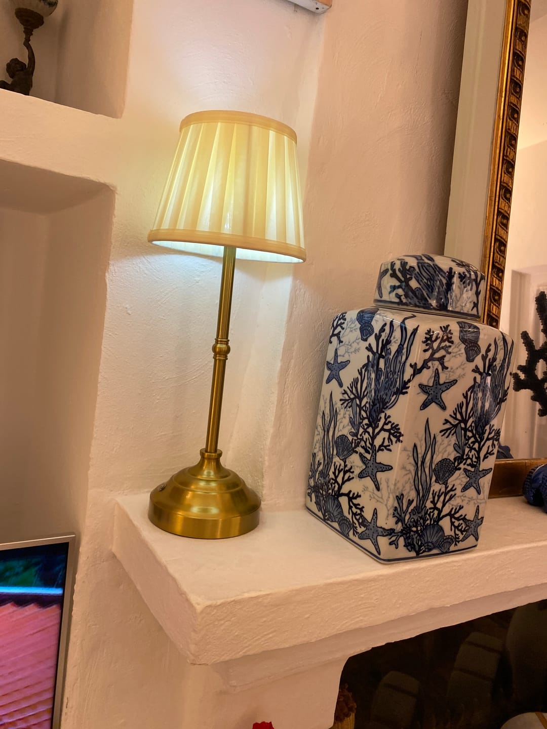 Customer photo review of Lumière d’Antan - Lampe de Table Portative en Tissu avec Recharge USB