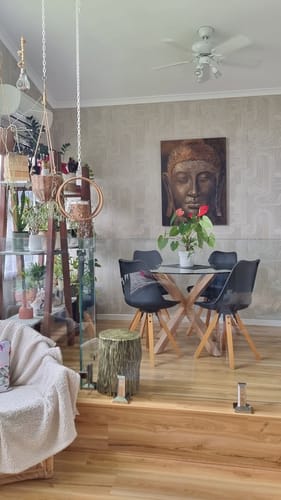 Customer photo review of Macramé - Boho Geo Wallpaper - Neutral