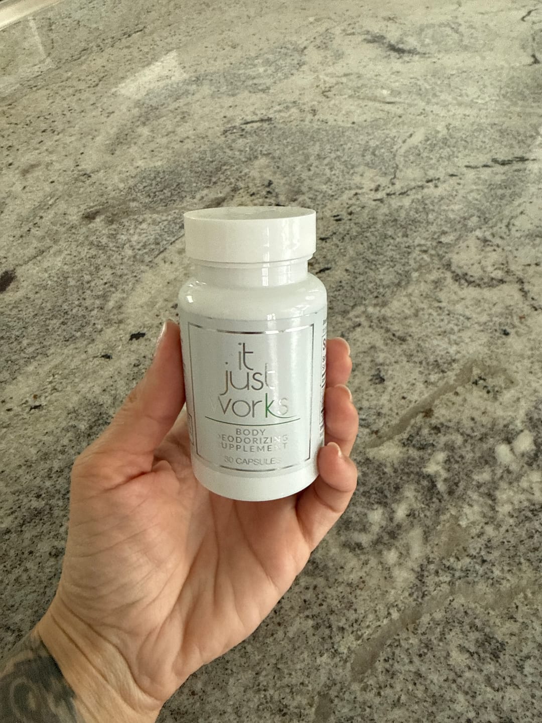 Customer photo review of Body Deodorizing Supplement