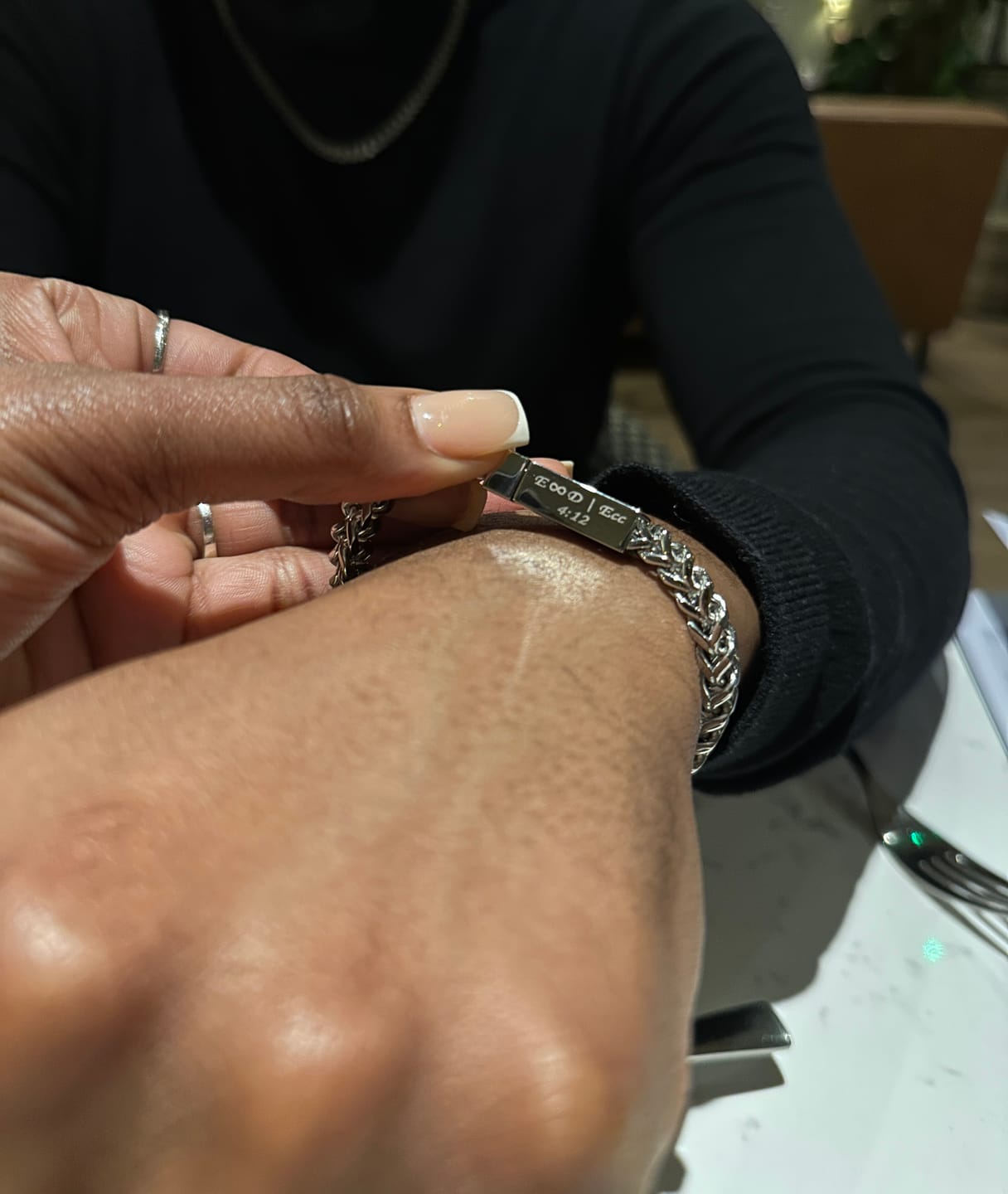 Customer photo review of Franco Link Bracelet | 6MM