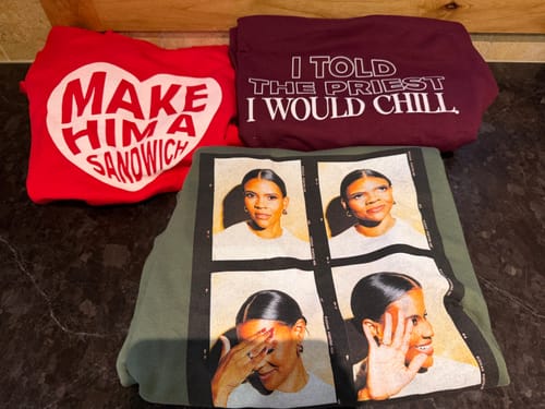 Customer photo review of Strike A Pose Crewneck