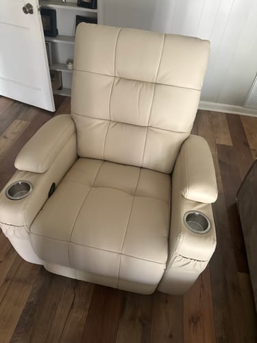 Customer photo review of Airsky Swivel Rocking Recliner Nursing Breastfeeding Chair For Mom R2