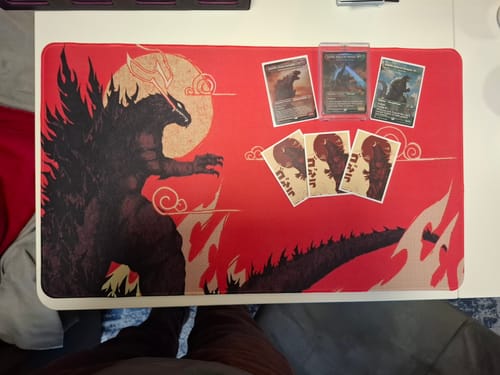 Customer photo review of Custom Playmat (24" x 14")