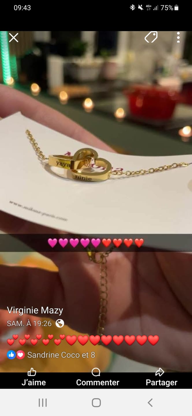 Customer photo review of Personalized Bracelet