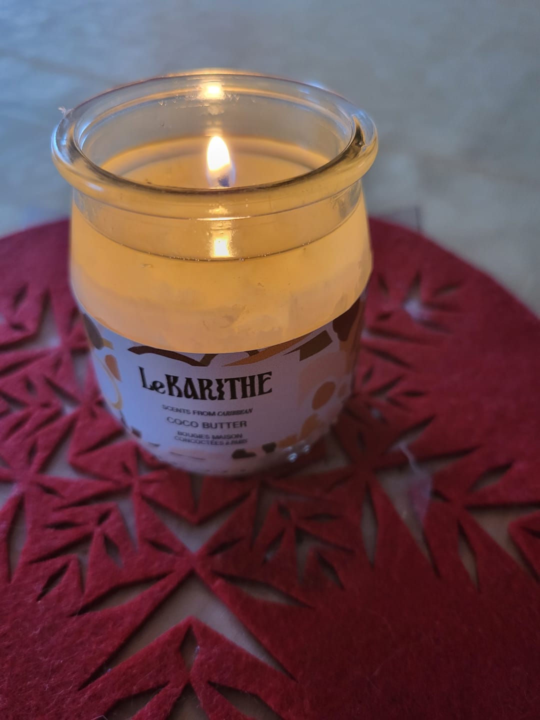 Customer photo review of Bougie Parfumée - Coco Butter