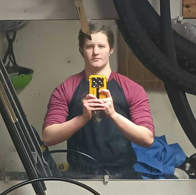 Customer photo review of 8072 - Superman 3/4 Raglan Shirts
