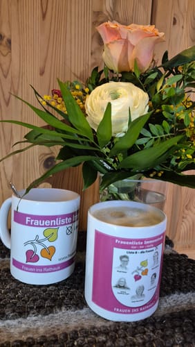 Customer photo review of TassenExpress - Becher Keramik Tasse mit Logo bedruckt 325ml Firmenlogo