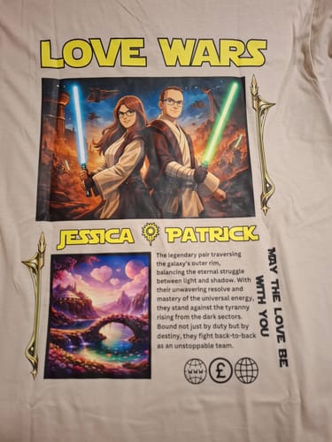 Customer photo review of Love Wars - personalisierbar