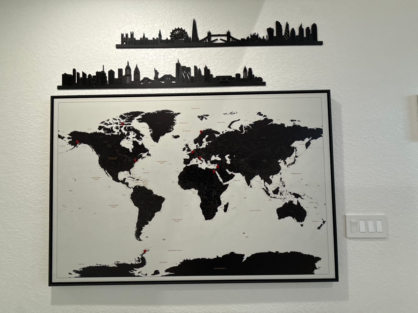 Customer photo review of Smart Pin World Map - Black