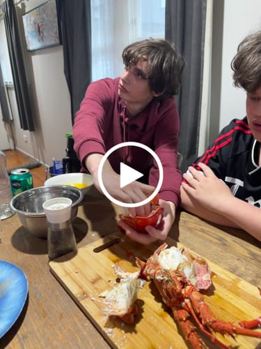 Customer video review of Live NZ Red Crayfish