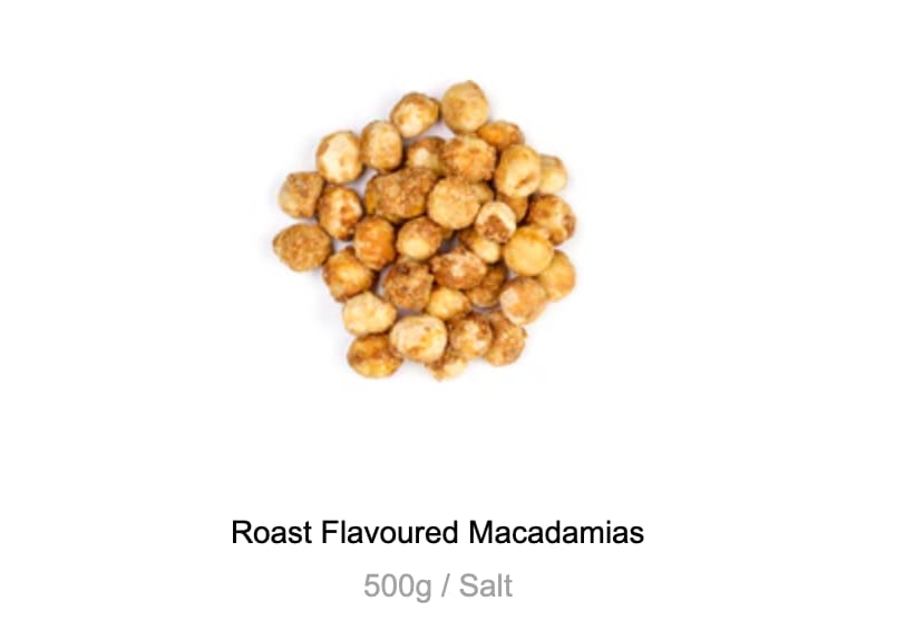 Customer photo review of Honey Roasted Macadamias