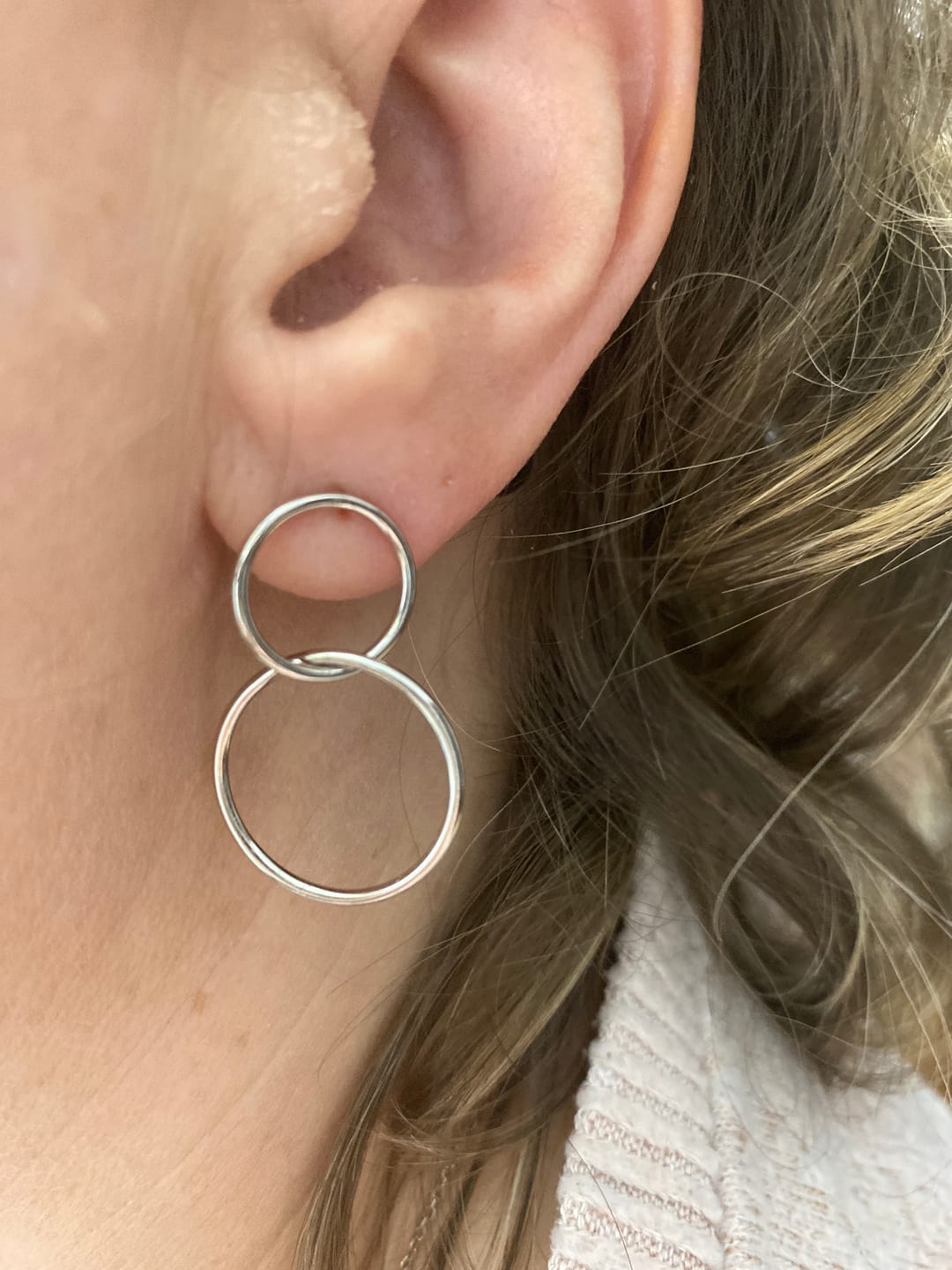 Customer photo review of Pendientes Dualidad