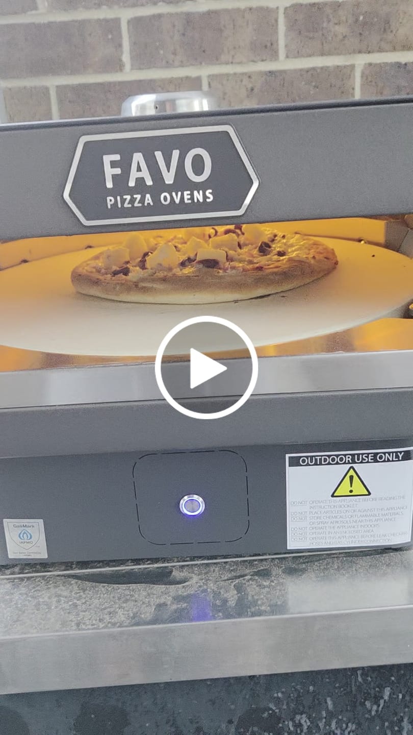 Customer video review of FAVO 17" Rotating Stone Pizza Oven