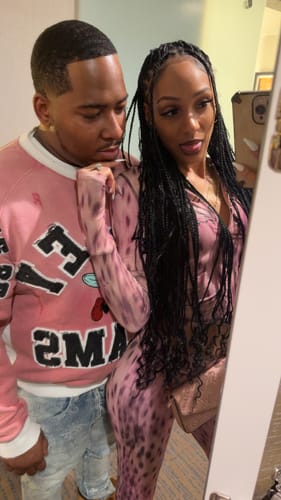 Customer photo review of Vale Forever Insignia Crewneck Redwood