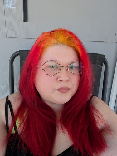 Customer photo review of Batty Eyeglasses