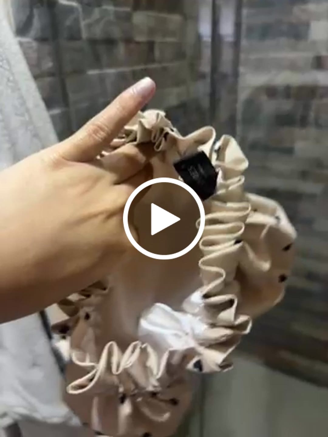 Customer video review of Gorro para ducha
